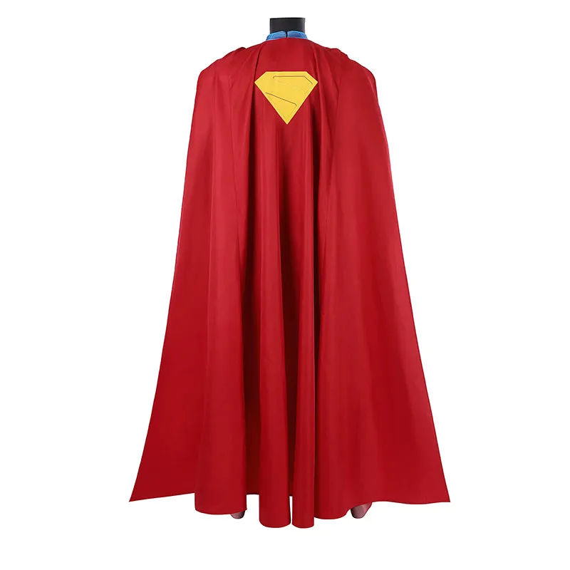 Superman Legacy Clark Kent Halloween Cosplay Costume Superhero Jumpsuit With Cloak ACcosplay