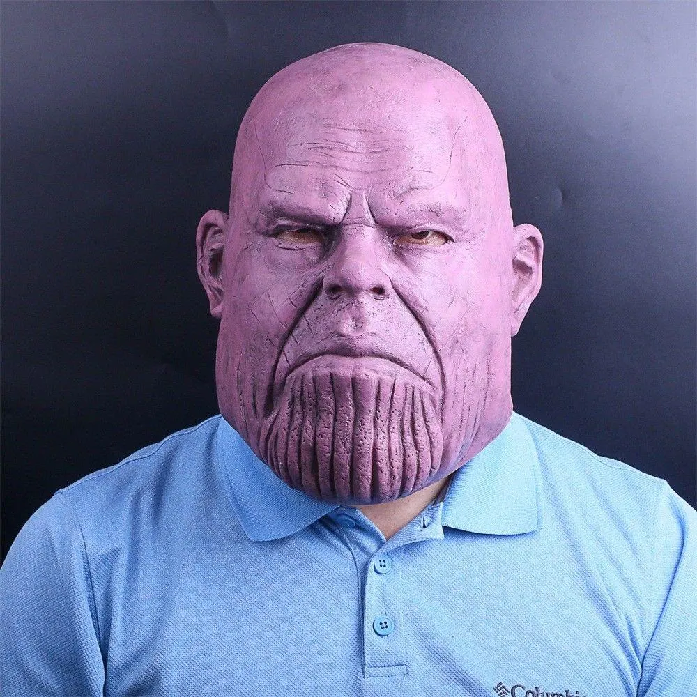Thanos Realistic Face Mask Avengers 3 Infinity War Replica Prop Mask