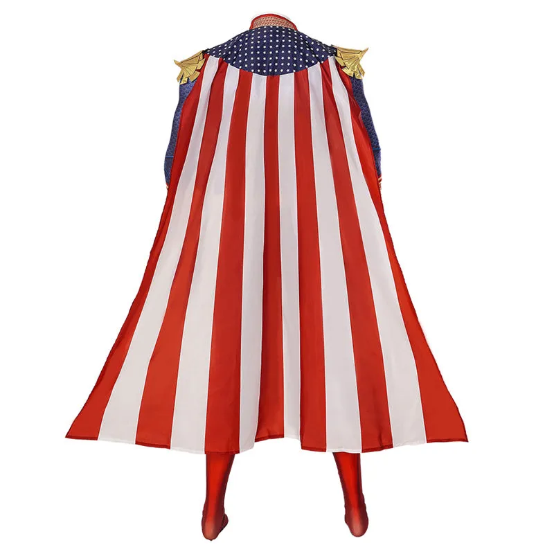 The Boys Season 3 Antony Starr Homelander Cosplay Costume Superhero Jumpsuit Halloween Suit With Cloak