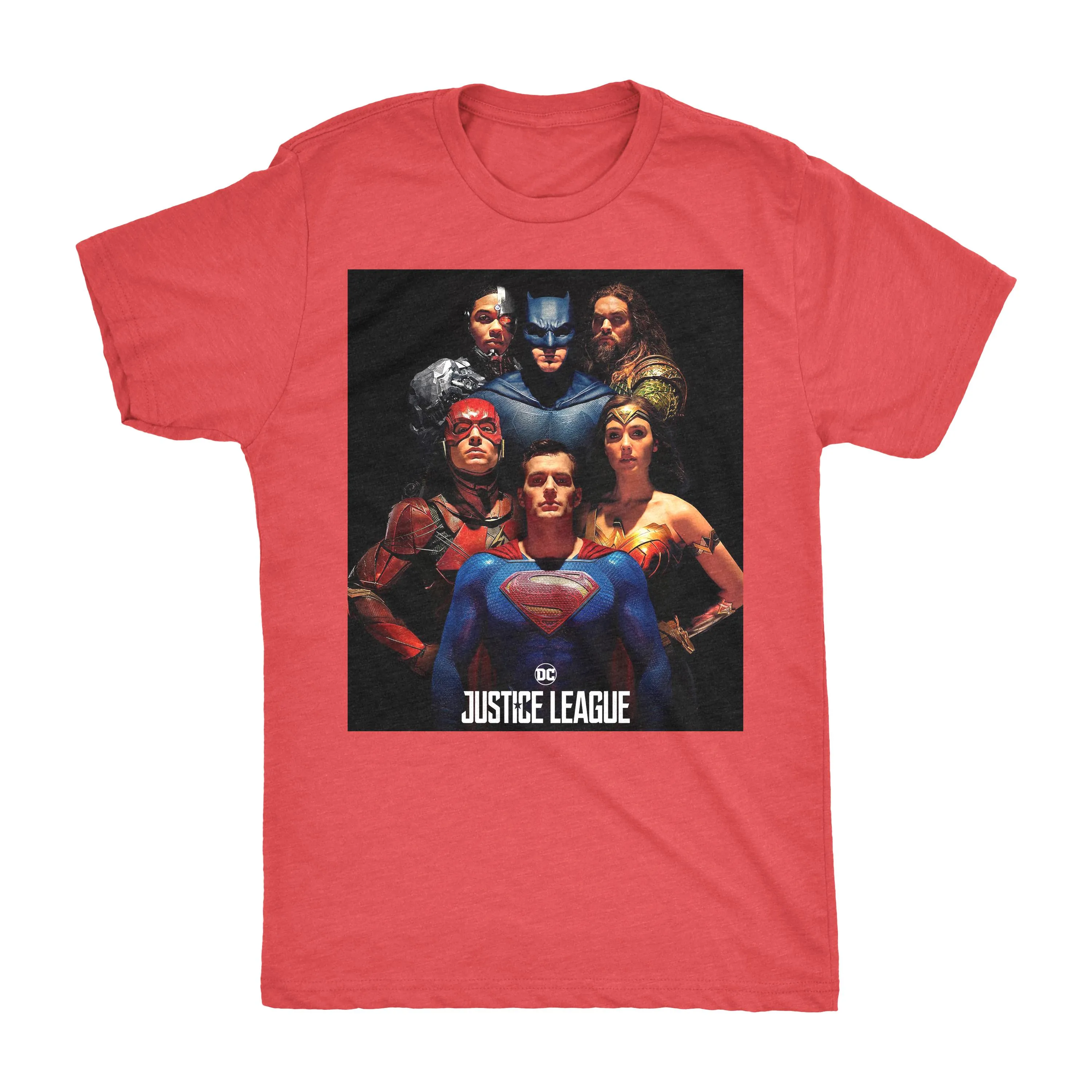 The Justice League Mens Next Level Triblend T-Shirt Group Edition