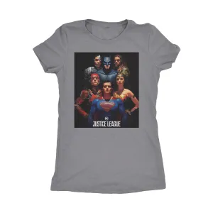 The Justice League Womens Next Level Triblend T-Shirt Group Edition