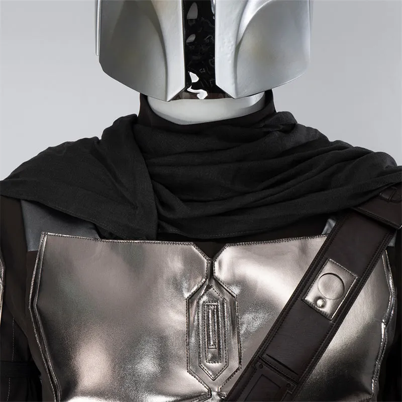The Mandalorian S3 Cosplay Din Djarin Costume Helmet Cape Boots Halloween Celebration Suit