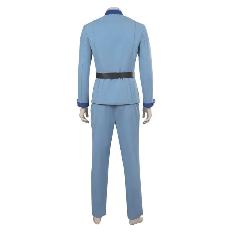 The Mandalorian Season 3 Dr. Pershing Cosplay Costume Star Wars Halloween Party Suit