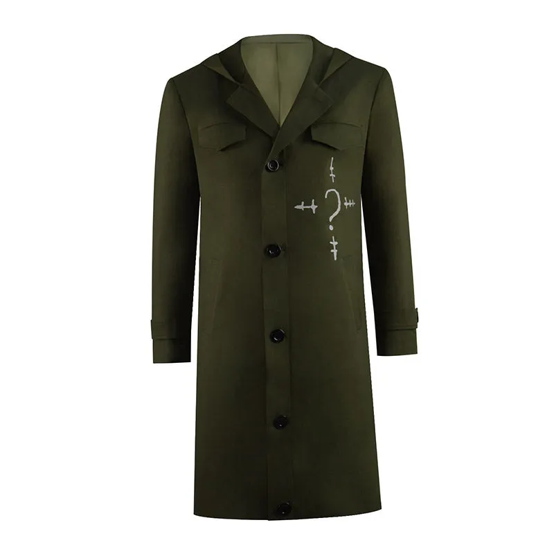 The Riddler Costume The Batman 2022 Cosplay Green Jacket Halloween Suit