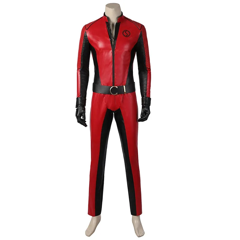 The Umbrella Academy S3 Ben Hargreeves No.2 Cosplay Costume Leather Bodysuit Uniform