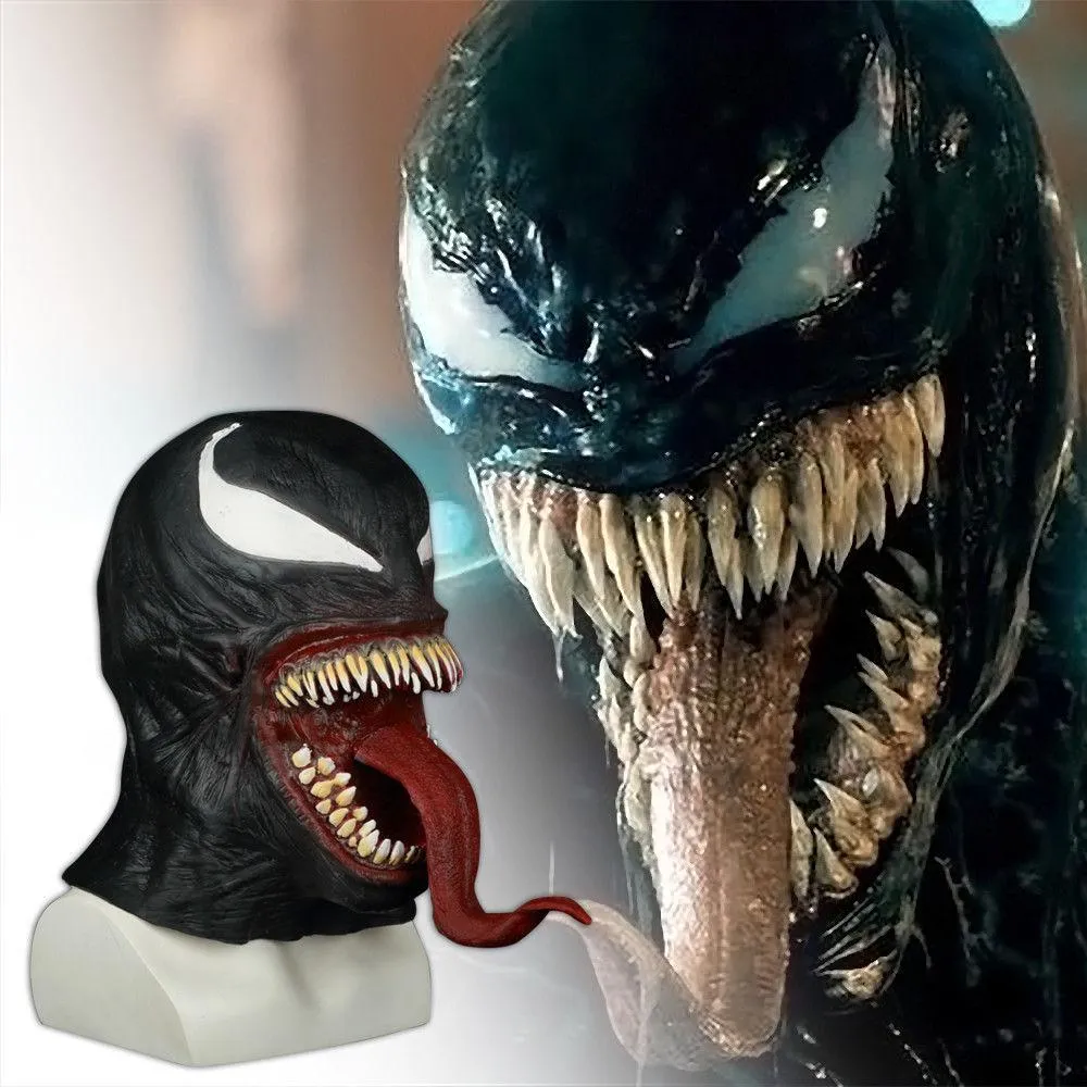 The Venom Movie Mask Eddie Brock Spider-Man Venom Edward Brock Cosplay Mask