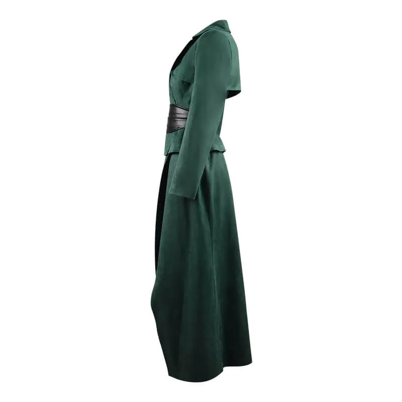 The Watch Lady Sybil Ramkin Cosplay Costume Green Suit Full Set Outfit For Sale