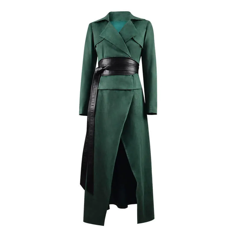 The Watch Lady Sybil Ramkin Cosplay Costume Green Suit Full Set Outfit For Sale