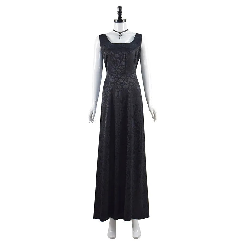 The Witcher Season 2 Costumes Yennefer Cosplay Black Coat Dress
