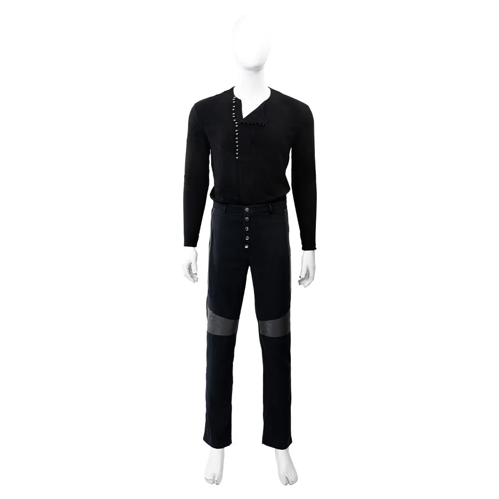 The Witcher Season 5 Geralt of Rivia Cosplay Costume Black Halloween Suit Accosplay