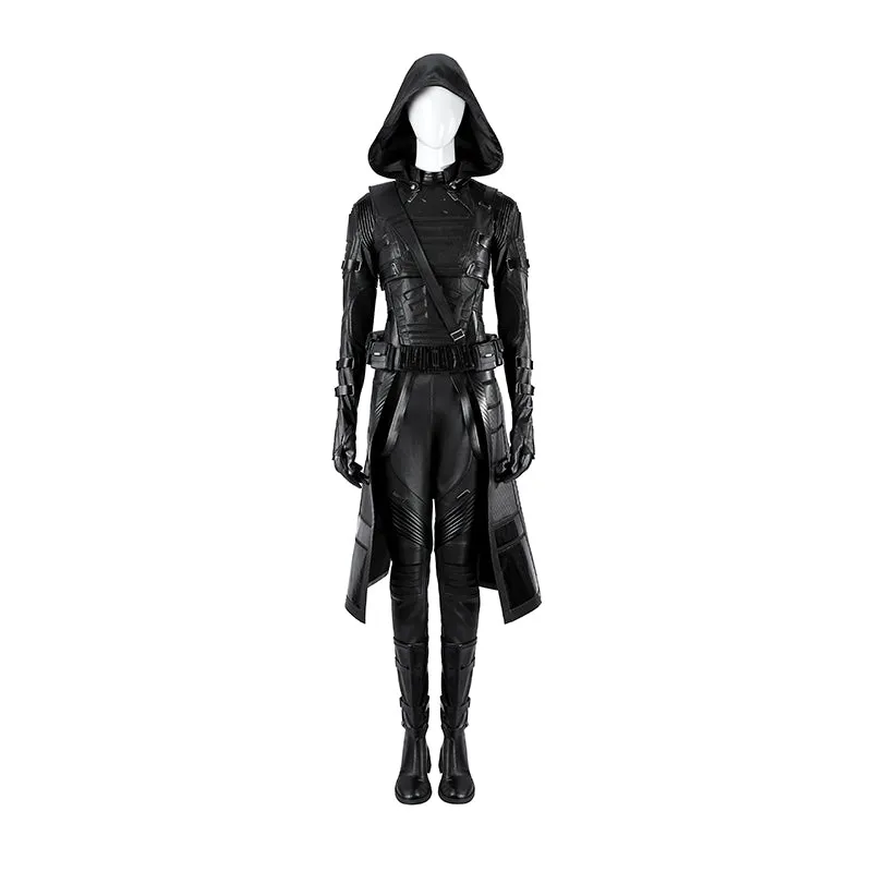 Thunderbolts Ava Starr Ghost Cosplay Costume Black Leather Halloween Outfit ACcosplay