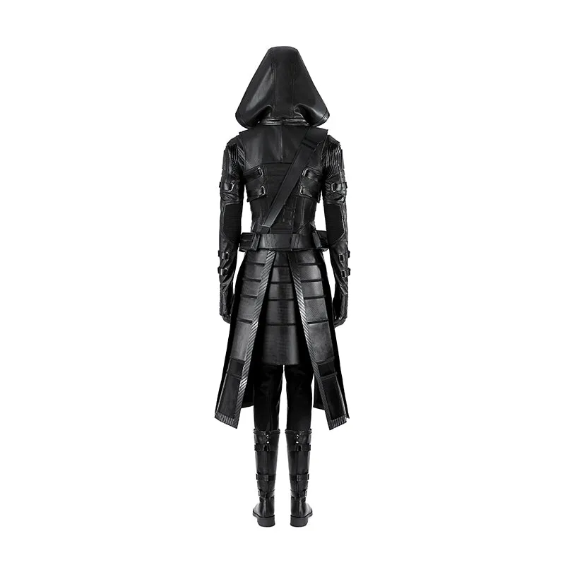Thunderbolts Ava Starr Ghost Cosplay Costume Black Leather Halloween Outfit ACcosplay