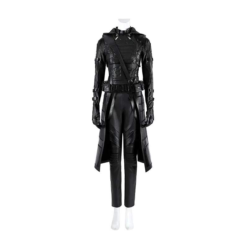 Thunderbolts Ava Starr Ghost Cosplay Costume Black Leather Halloween Outfit ACcosplay