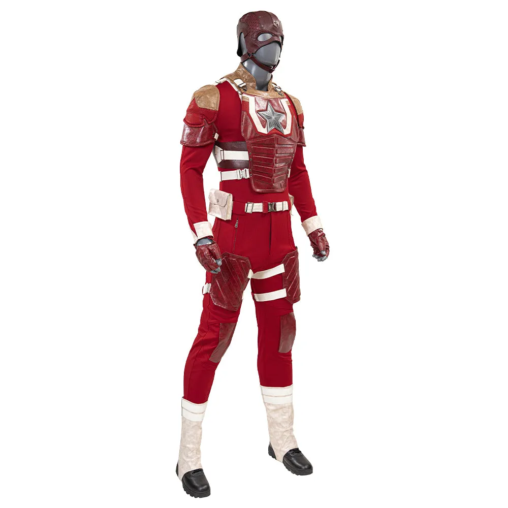 Thunderbolts Red Guardian Cosplay Costume Adults Halloween Outfit ACcosplay