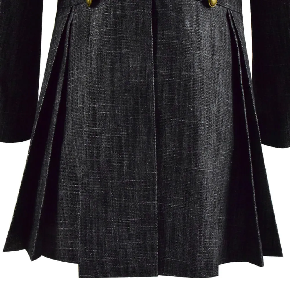 Twelfth 12th Doctor Peter Capaldi Denim Coat Jacket Cosplay Costume