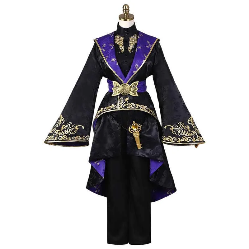 Twisted Wonderland Azul Ashengrotto Cosplay Costume Adults Geremonial Robes Full Set Outfit