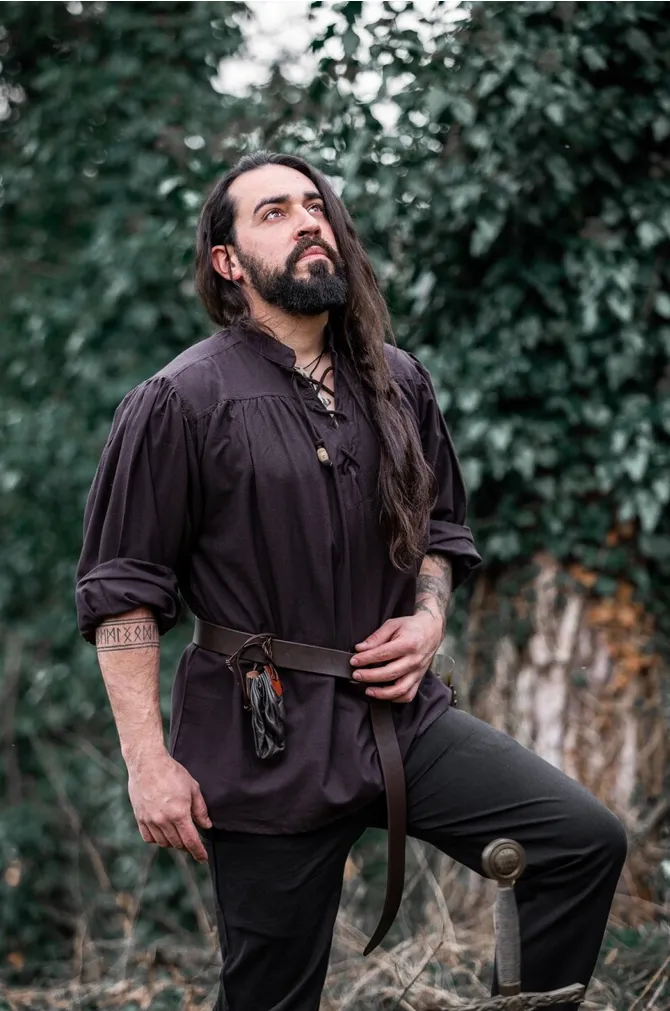 Typical Medieval Stand-Up Collar Shirt Friedrich