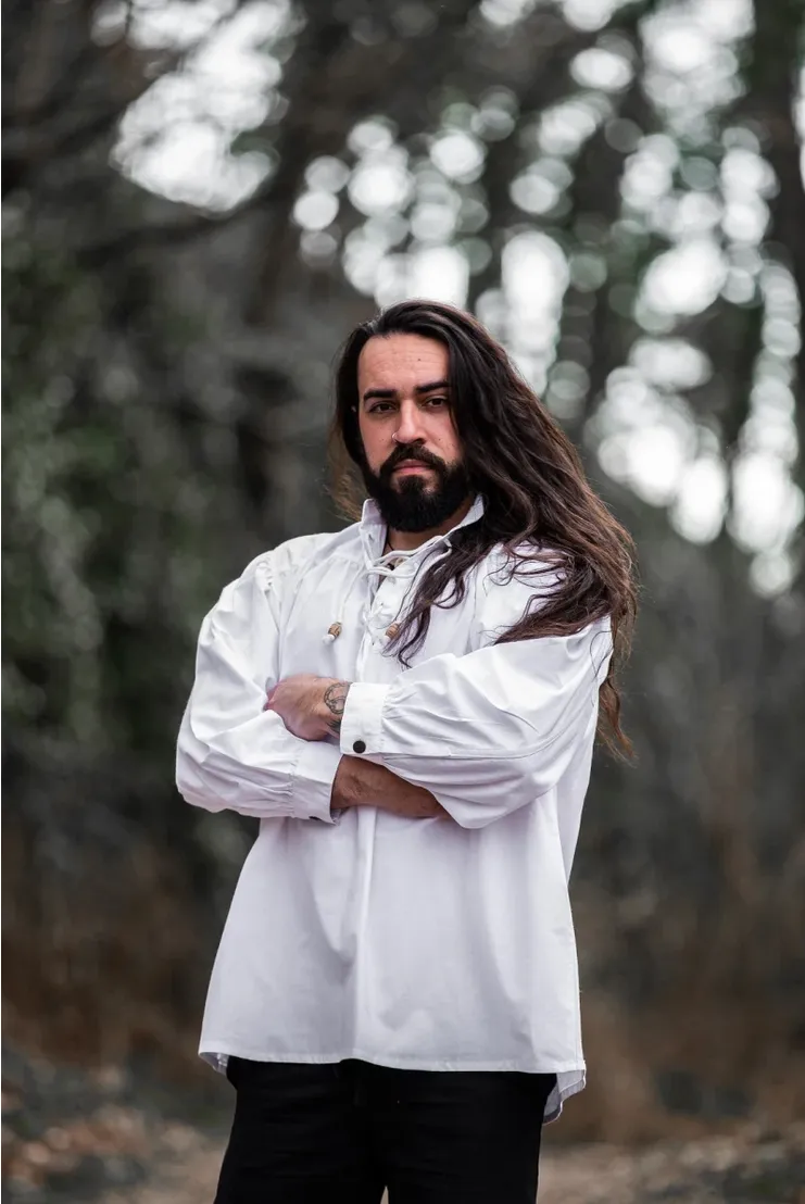 Typical Medieval Stand-Up Collar Shirt Friedrich