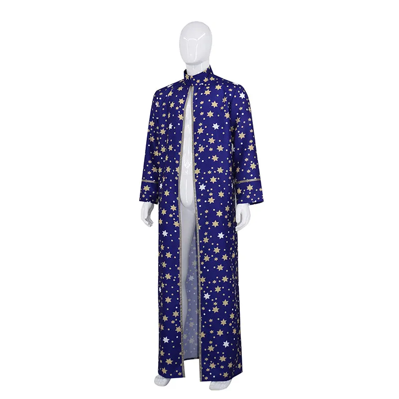 Unisex Adults Wizard Cloak with Stars Cape And Hat Witch Cloak ACcosplay