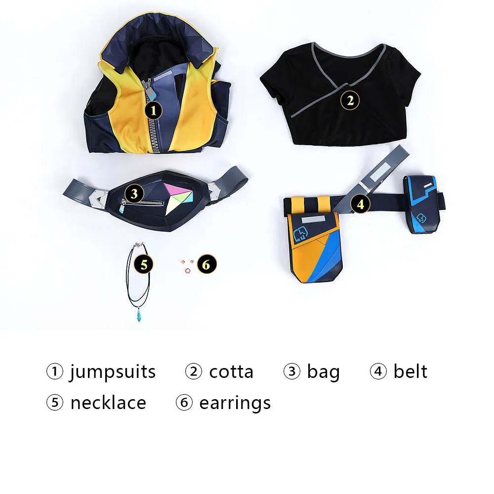 Valorant Waylay Cosplay Costume Halloween Outfit Game Cosplay ACcosplay