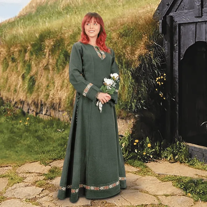 Viking Ceremonial Long Dress