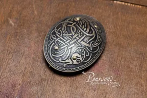 Viking's Brass Oval Brooches