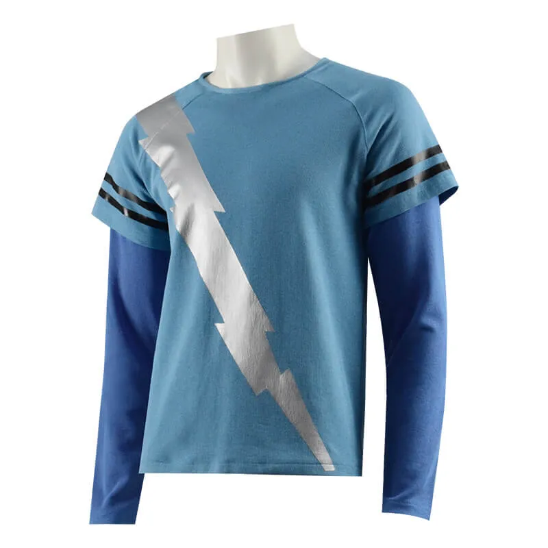 WandaVision Quicksilver Cosplay Costume Blue Flash Shirt ACcosplay