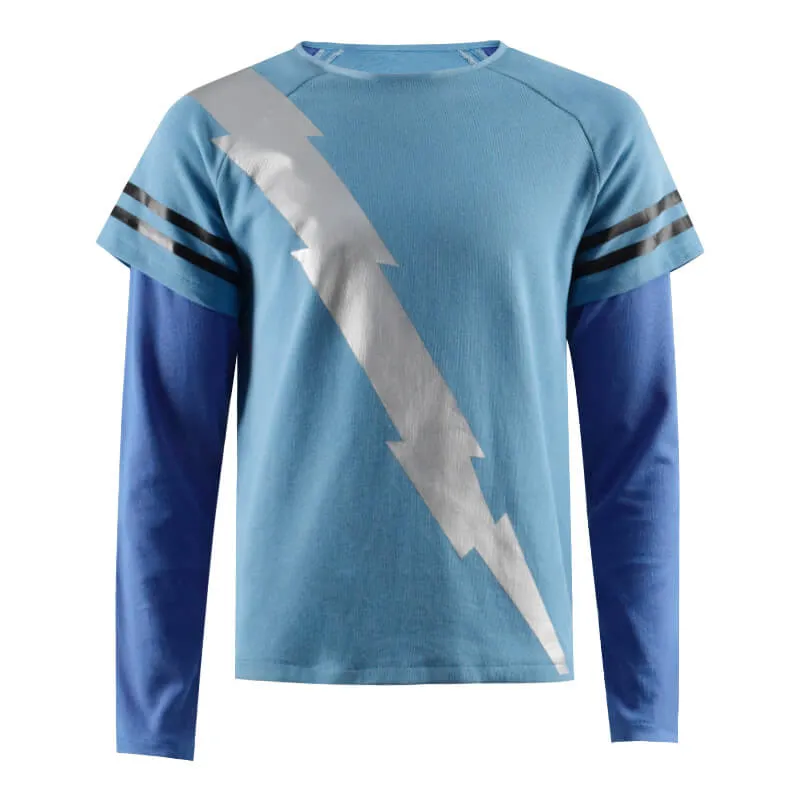 WandaVision Quicksilver Cosplay Costume Blue Flash Shirt ACcosplay
