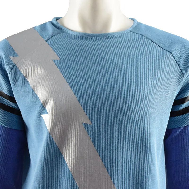 WandaVision Quicksilver Cosplay Costume Blue Flash Shirt ACcosplay