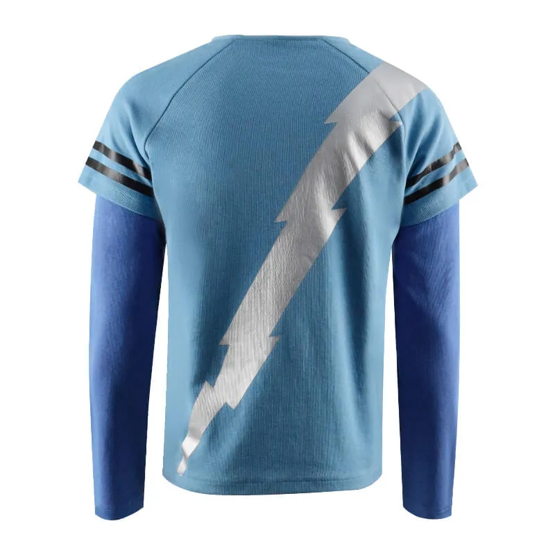 WandaVision Quicksilver Cosplay Costume Blue Flash Shirt ACcosplay