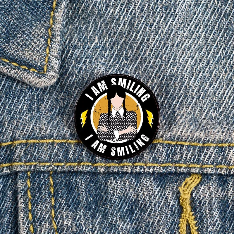 Wednesday Addams & Enid Sinclair Rainbow Nevermore Badge Pins