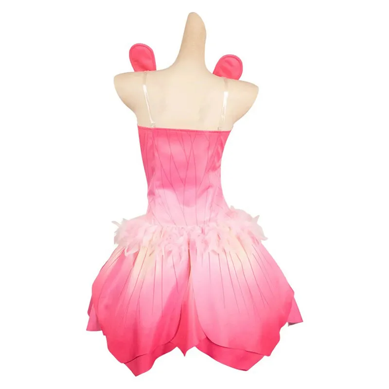 Wicked Glinda Oz Ball Gown Pink Dress Cosplay Costume Halloween Outfit ACcosplay