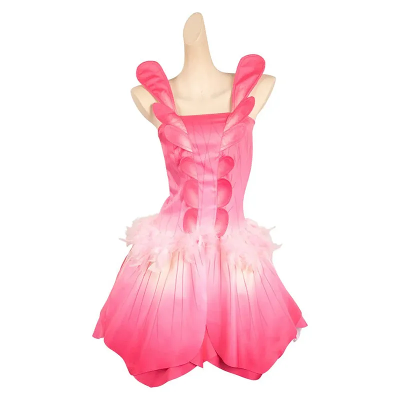 Wicked Glinda Oz Ball Gown Pink Dress Cosplay Costume Halloween Outfit ACcosplay