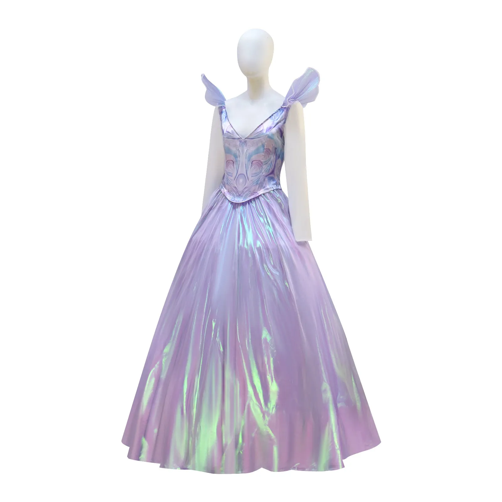Wicked Witch Glinda Fairy Purple Cosplay Costume Prom Dress Halloween Outfit ACcosplay