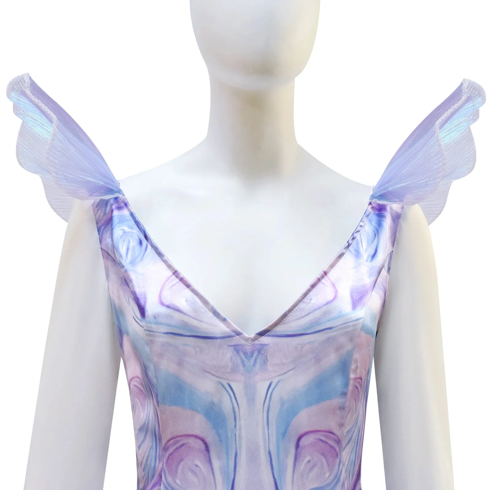 Wicked Witch Glinda Fairy Purple Cosplay Costume Prom Dress Halloween Outfit ACcosplay