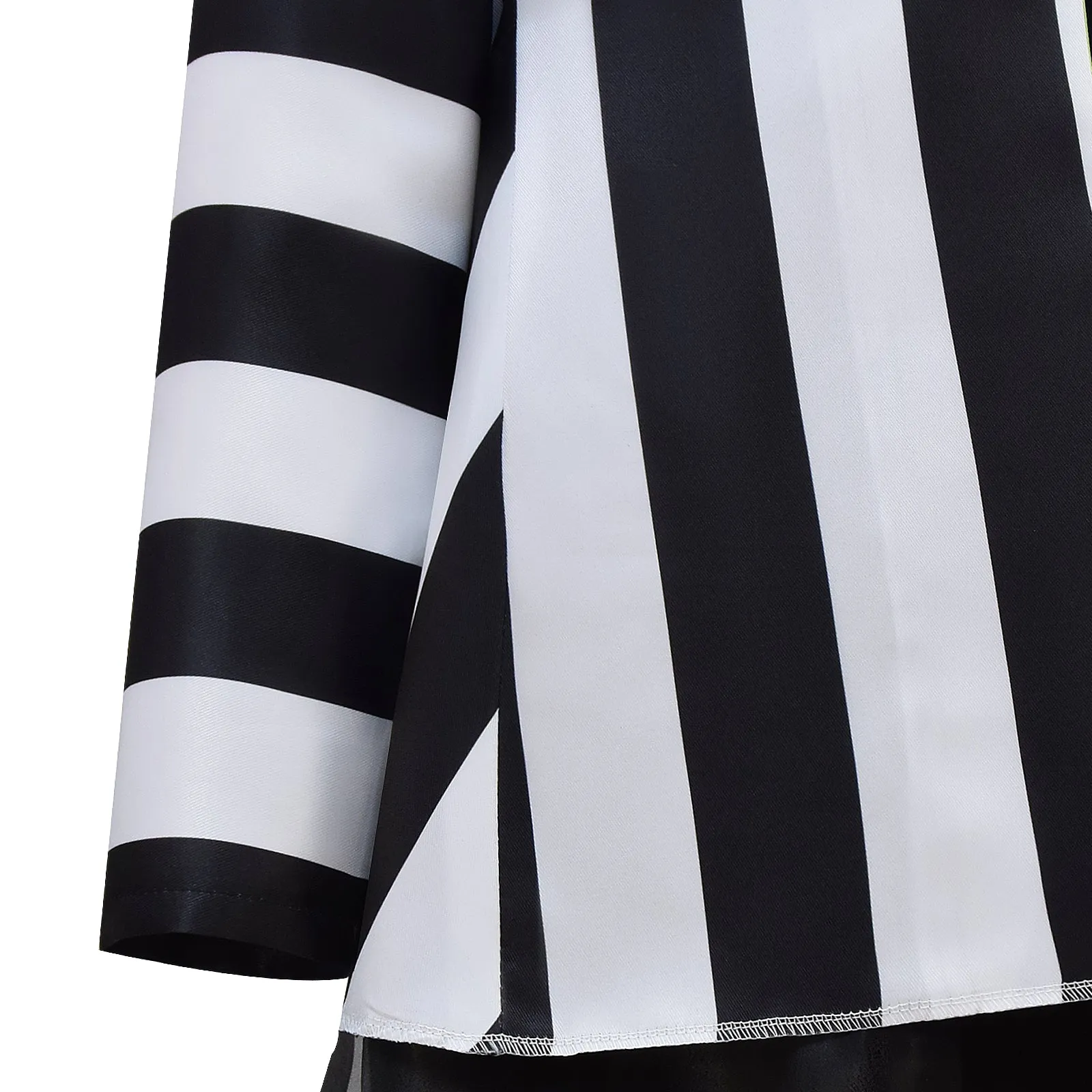 Women BeetleJuice Keaton Cosplay Dress Costume Black White Striped Suite Halloween ACcosplay