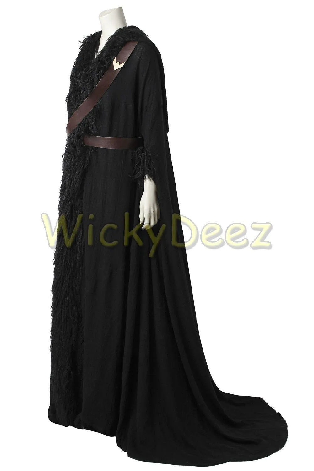 Wonder Woman Black Cloak & Straps Cosplay Diana Prince Costume