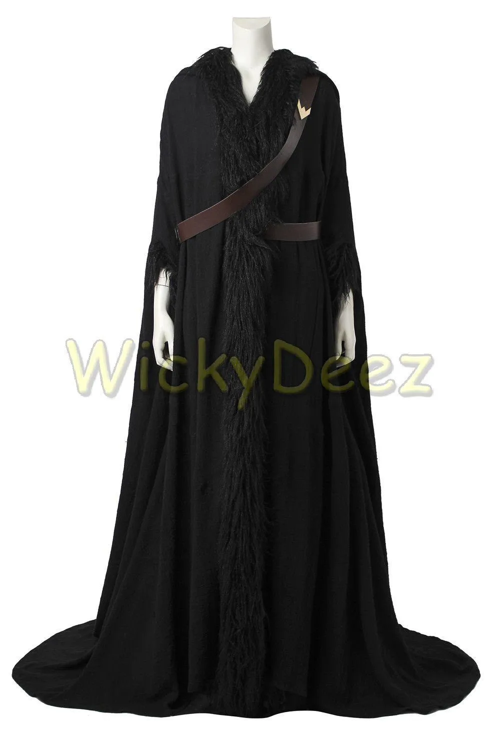 Wonder Woman Black Cloak & Straps Cosplay Diana Prince Costume