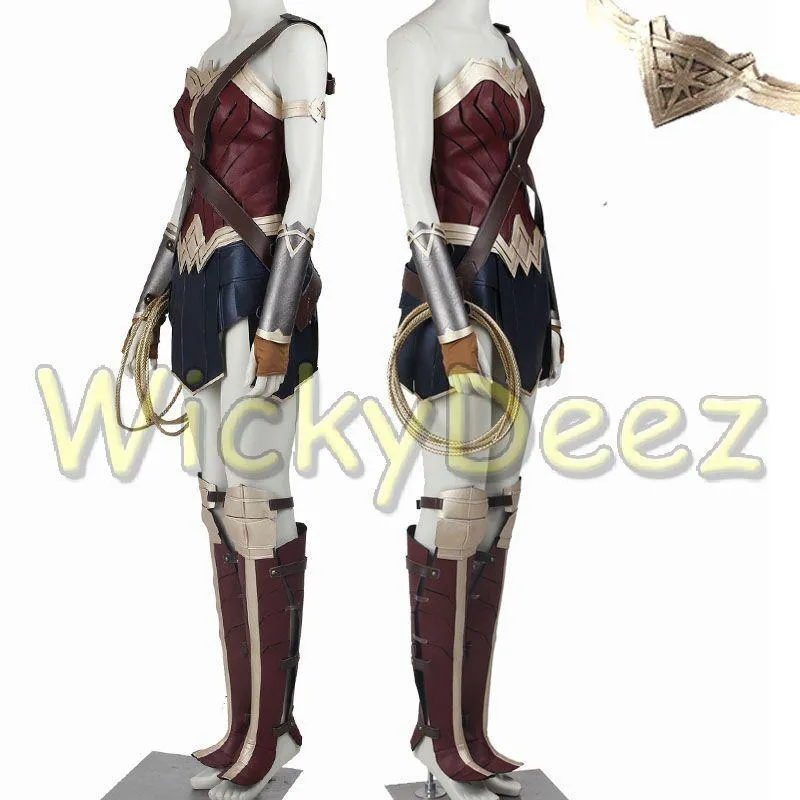 Wonder Woman Cosplay Adult Costume Diana Prince Justice League Dawn of Justice Suit Custom Costume