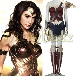 Wonder Woman Cosplay Adult Costume Diana Prince Justice League Dawn of Justice Suit Custom Costume
