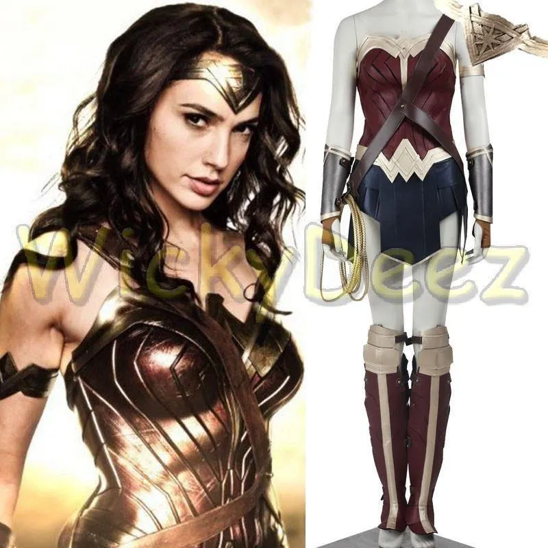 Wonder Woman Cosplay Adult Costume Diana Prince Justice League Dawn of Justice Suit Custom Costume