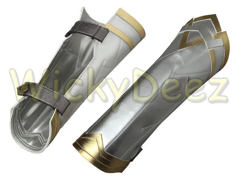 Wonder Woman Gold Armor Battle Gear Cosplay Costume   Sandal Boots w/ Lasso