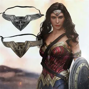 Wonder Woman Headband Tiara Crown Headwear Costume Prop (Bronze / Silver)