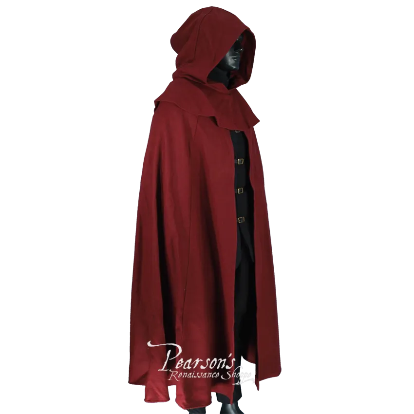 Wool Cloak with Mantle